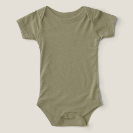 Olivgrün dreiseitige Babybodysuit