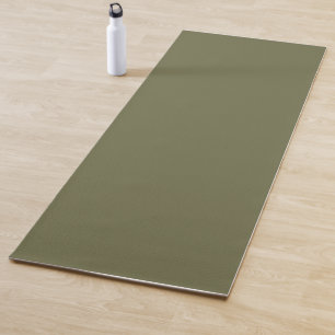 Olivgrün, erdgrün, solide Farbe drucken Yogamatte