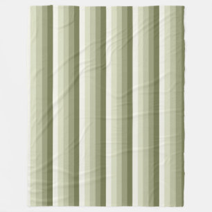 Olivgrün-Schattenstreifen Fleecedecke