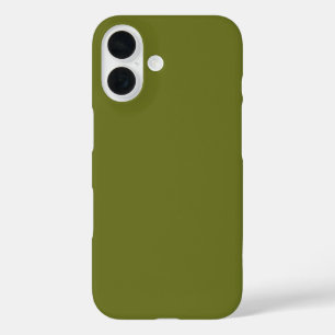 Olivgrün Solid Color iPhone 16 Hülle