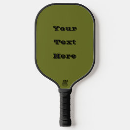 Olivgrün Solid Color Pickleball Schläger