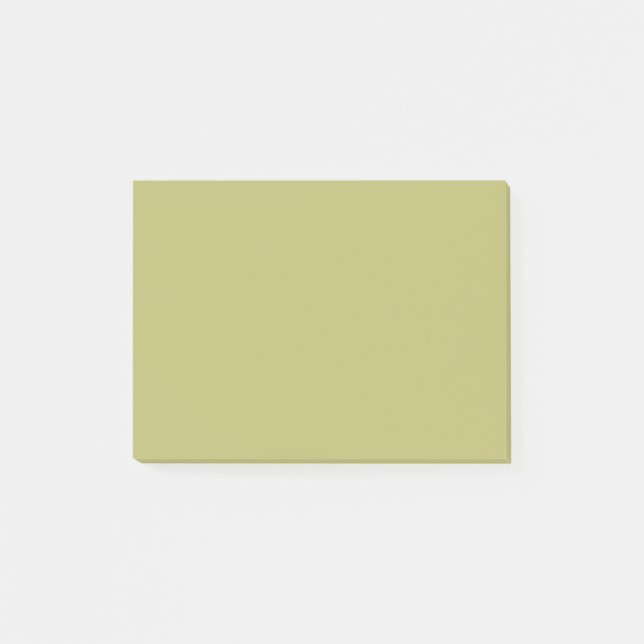 Olivgrün Solid Color Post-it Klebezettel (Vorderseite)