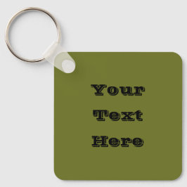 Olivgrün Solid Color Schlüsselanhänger