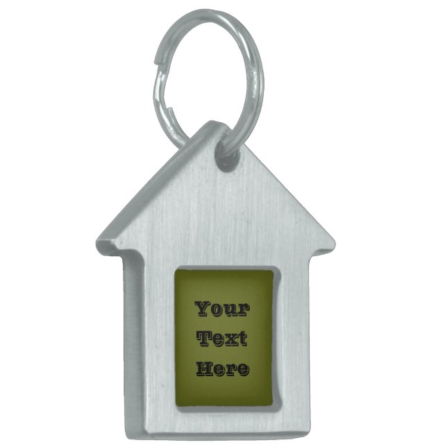 Olivgrün Solid Color Tiermarke (Vorderseite links)