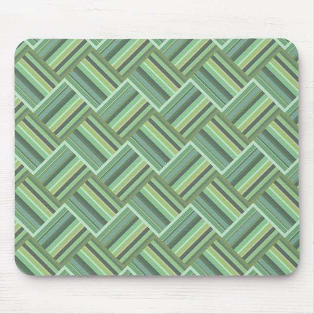 Olivgrün Streifen Mousepad (Vorne)