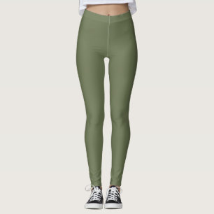 Olivgrüne Boho-Leggings Leggings
