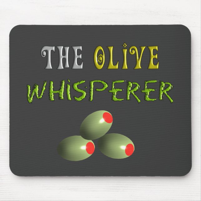 Olivgrüne Liebhaber-Geschenke "der olivgrüne Mousepad (Vorne)