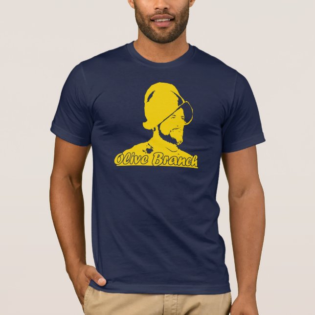Olivgrüne Niederlassungs-T-Shirt-Konquistador T-Shirt (Vorderseite)