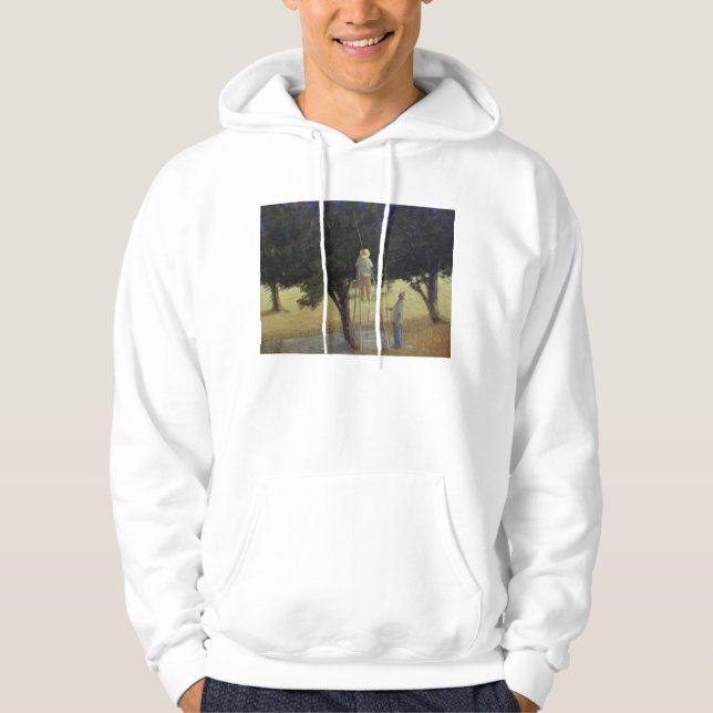 Olivgrüne Pflücker 1985 Hoodie (Vorderseite)
