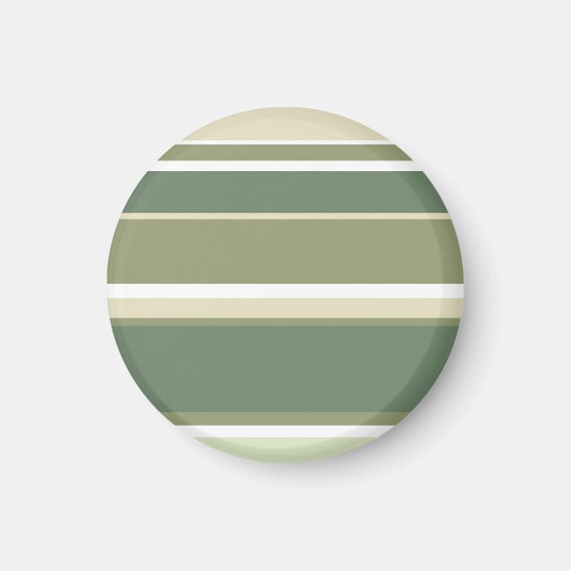 Olivgrüne Streifen Magnet (Vorne)