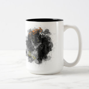 Olivgrüne Zweiton 15oz Tasse