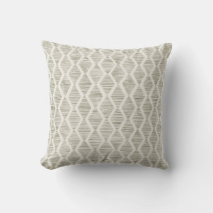 Olivgrüner Diamant-Geometrischer-Minimalist-Wurfki Kissen