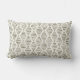 Olivgrüner Diamant-Geometrischer Minimalistischer Lendenkissen
