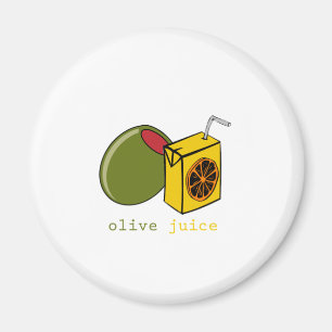 Olivgrüner Saft Magnet