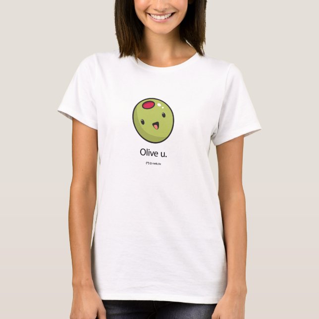 Olivgrüner T - Shirt (Vorderseite)