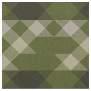 olivgrünes geometrisches Muster Stoff