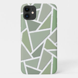Olivgrünes Mosaikmuster Case-Mate iPhone Hülle