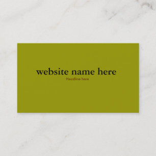 Olivgrünfarbeinfache Karte