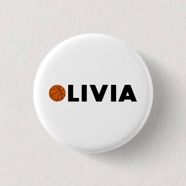 Olivia Basketball Button (Vorderseite)