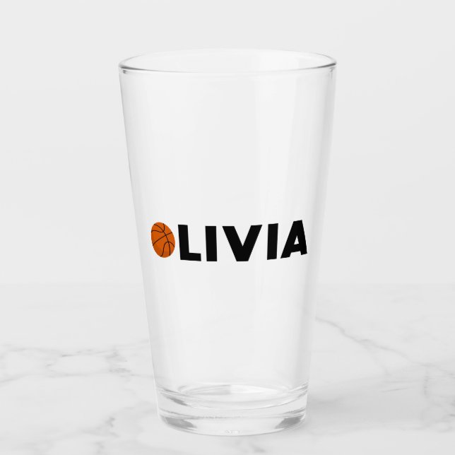 Olivia Basketball Glas (Vorderseite)