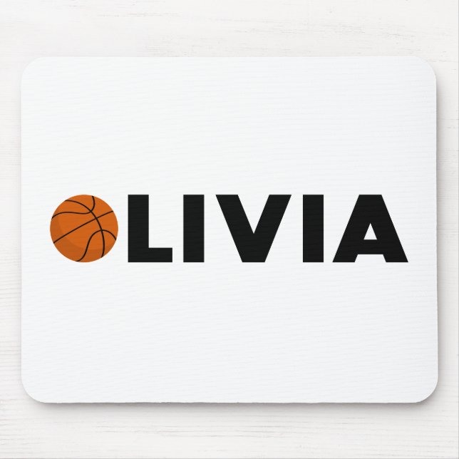 Olivia Basketball Mousepad (Vorne)