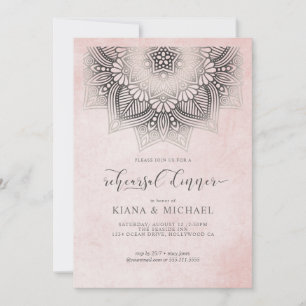 Olivia Bosek Mandala Spitze Dusty Rose ID478 Einladung