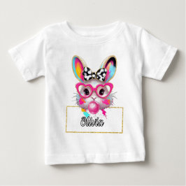 Olivia Bubble Easter Bunny Baby T-shirt