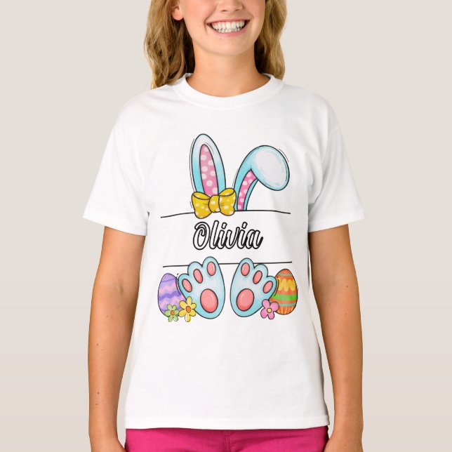 Olivia Easter Bunny T-Shirt (Vorderseite)