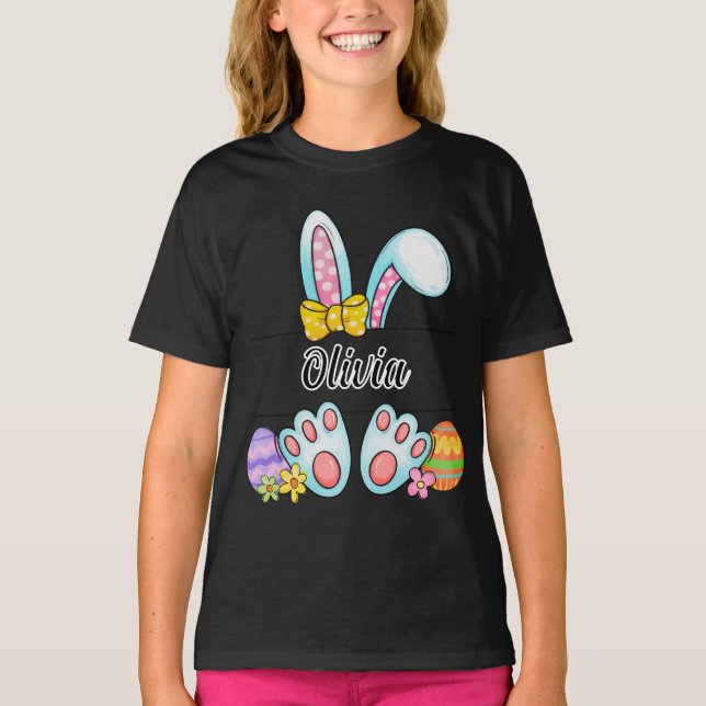 Olivia Easter Bunny T-Shirt (Vorderseite)