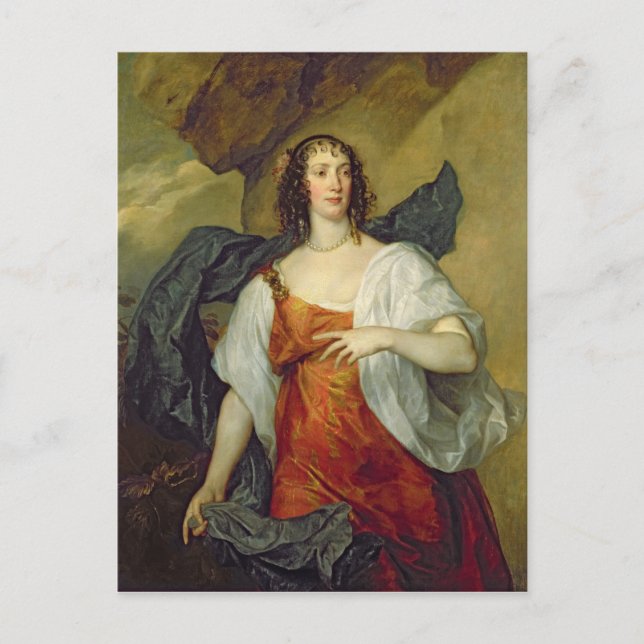 Olivia, Ehefrau Endymion Porter, c.1637 Postkarte (Vorderseite)