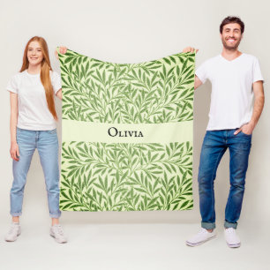 Olivia Elegant Muster Personalisierter Name Fleecedecke