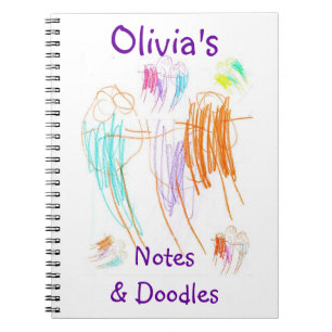 Olivia Gekritzel-Notizbuch Notizblock