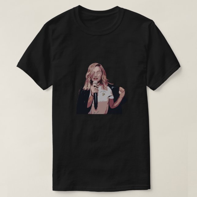 Olivia Holt Minimalistisch Angepasst Scoop T-Shirt (Design vorne)