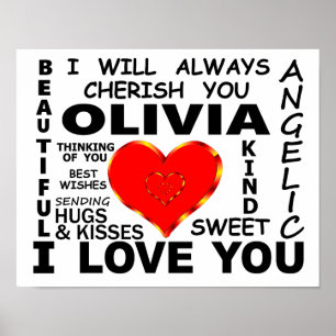 Olivia I Liebe You Poster
