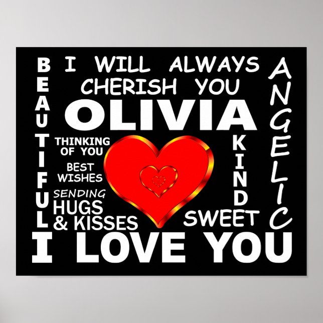 Olivia I Liebe You Poster (Vorne)