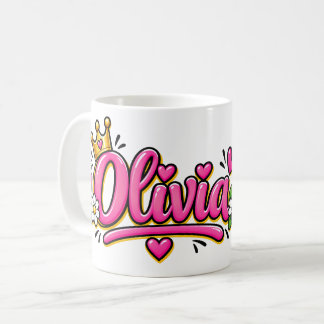 Olivia Kaffeetasse, Personalisierte Olivia Namens Kaffeetasse