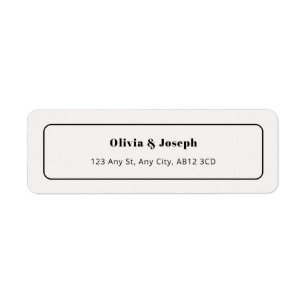 OLIVIA Modern Ivory UAWG Return Address Label