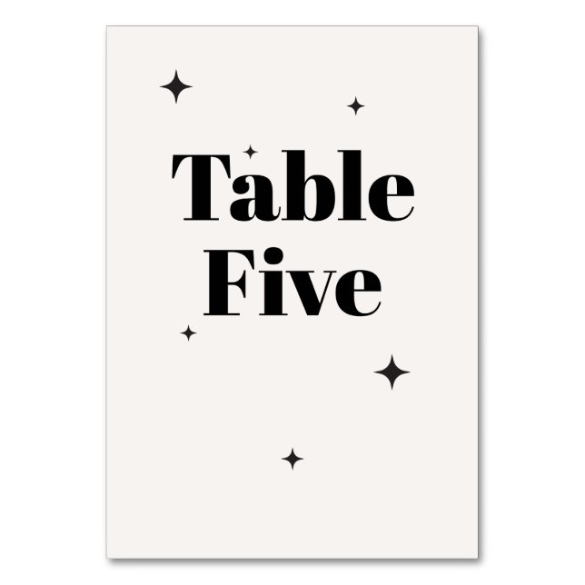 OLIVIA Modernes Hochzeitsfrühstück der Elfenbeinkü Tischnummer (Vorderseite)