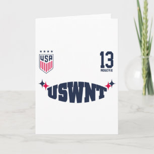 Olivia Moultrie 13 Weiß USWNT Offiziell lizenziert Karte