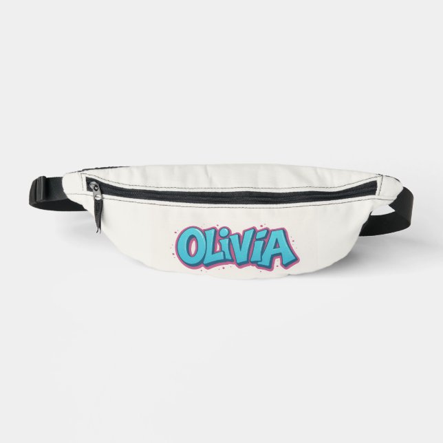 Olivia Name Art Bauchtasche (Vorderseite)