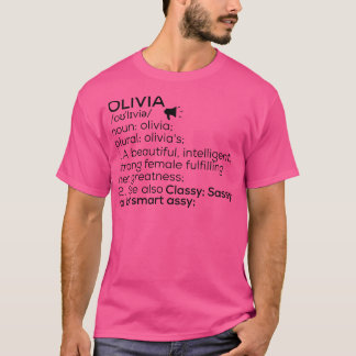 Olivia Name Definition Olivia Name der Frau T-Shirt