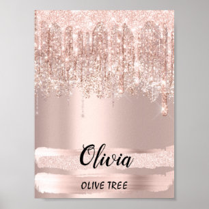 Olivia Name Meaning Birthday 16. Bridal Geschenk Poster