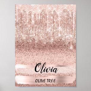 Olivia Name Meaning Birthday 16. Bridal Rose Poster