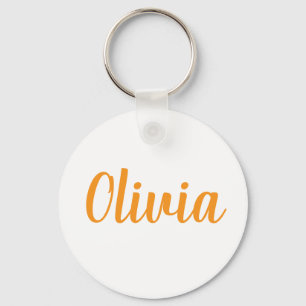Olivia Name Metall-Schlüsselanhänger Schlüsselanhänger