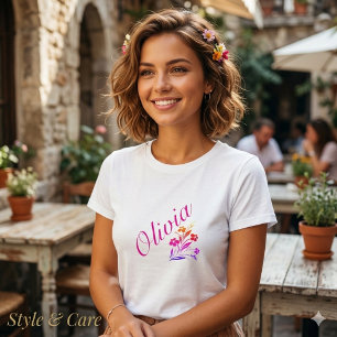 Olivia Name Personalisiert Women's T - Shirt