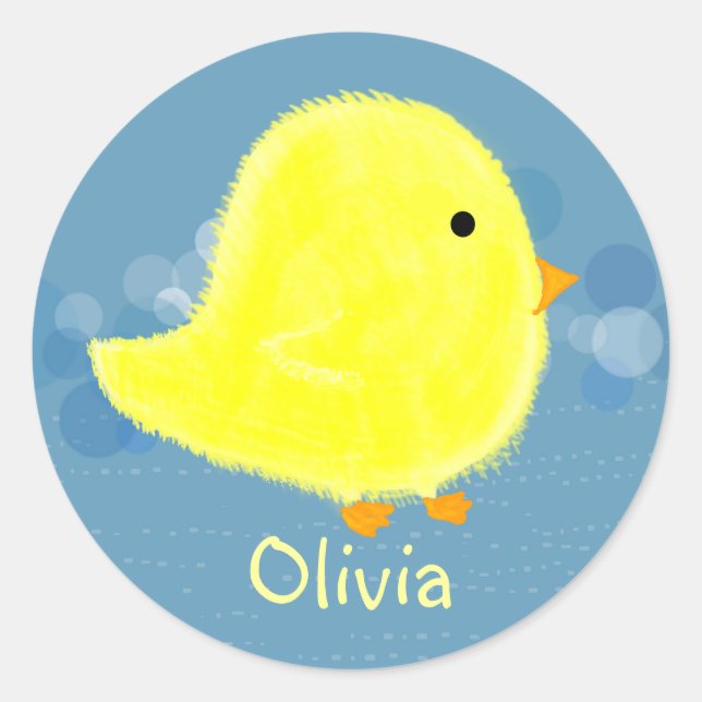 Olivia Niedlich Baby Chick Sticker (Vorderseite)