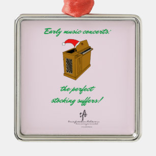 Olivia Orgel Weihnachts Strumpf Premium Sq. Ornament Aus Metall