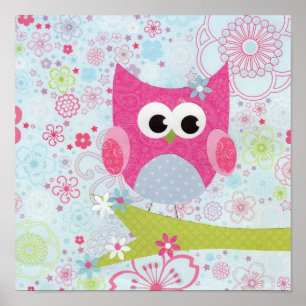 Olivia Owl Poster