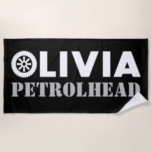 Olivia Petrol Head Strandtuch