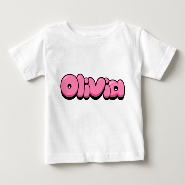 Olivia pink Baby T - Shirt (Vorderseite)
